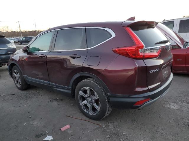 2HKRW2H55JH699972 - 2018 HONDA CR-V EX MAROON photo 2