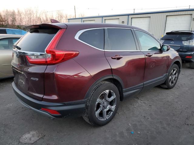 2HKRW2H55JH699972 - 2018 HONDA CR-V EX MAROON photo 3