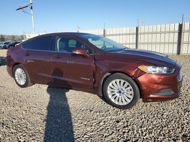 3FA6P0LU3GR291047 - 2016 FORD FUSION SE HYBRID BURGUNDY photo 4