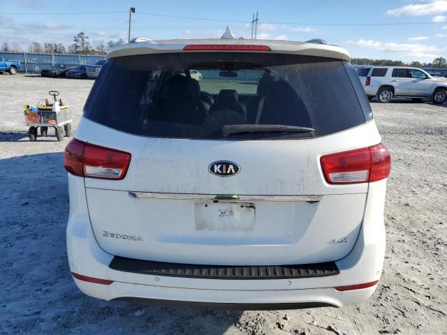 KNDMB5C17H6238417 - 2017 KIA SEDONA LX WHITE photo 6