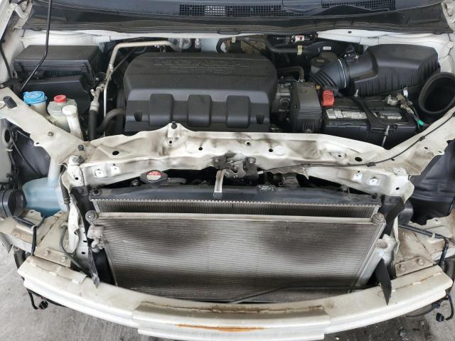 5FNRL5H64FB100875 - 2015 HONDA ODYSSEY EXL WHITE photo 12