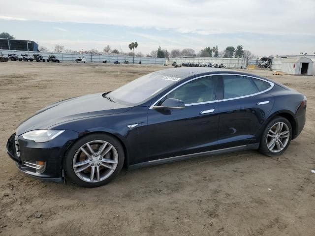 5YJSA1H19EFP53866 - 2014 TESLA MODEL S BLUE photo 1