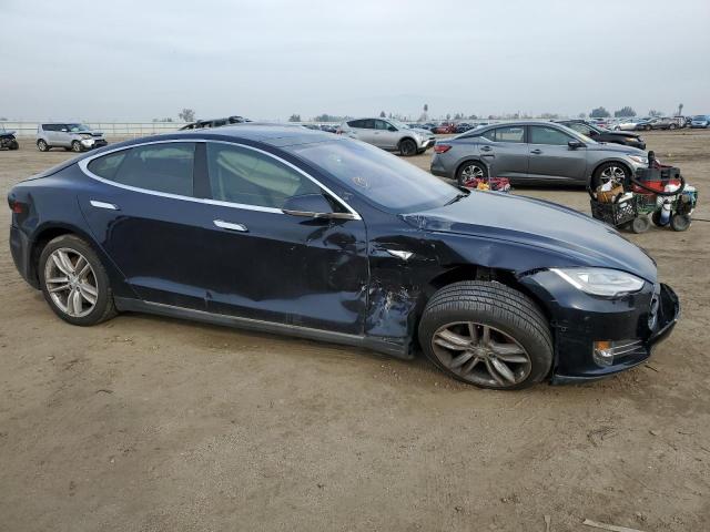 5YJSA1H19EFP53866 - 2014 TESLA MODEL S BLUE photo 4