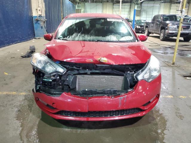 KNAFX4A84E5092304 - 2014 KIA FORTE EX RED photo 5