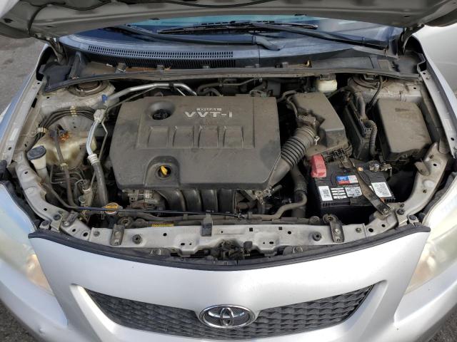 1NXBU4EEXAZ178173 - 2010 TOYOTA COROLLA BASE ვერცხლისფერი ფოტო 11