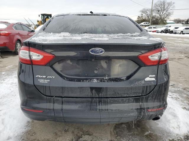 3FA6P0HR9DR321622 - 2013 FORD FUSION SE BLACK photo 6