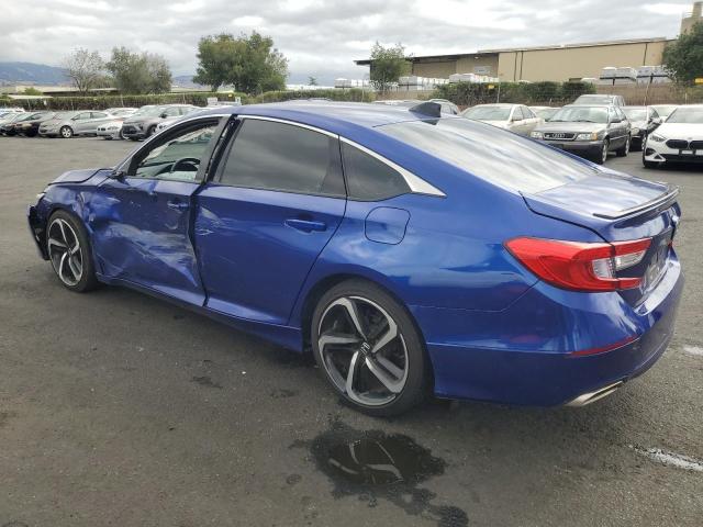 1HGCV1F39NA005156 - 2022 HONDA ACCORD SPORT Көк фото 2