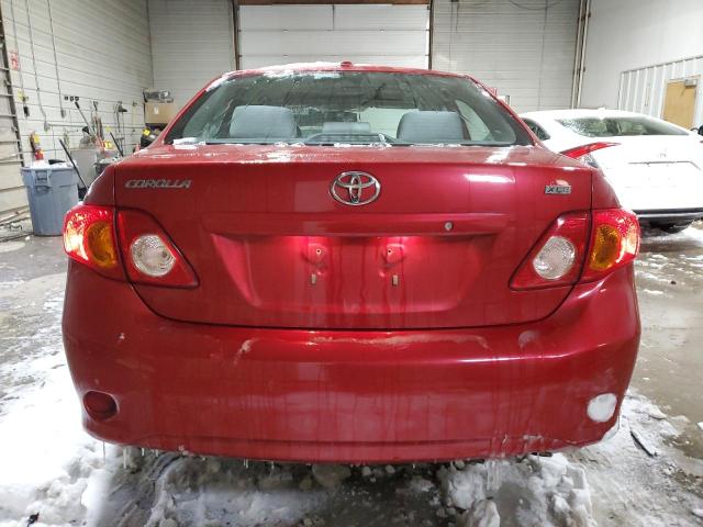 1NXBU40E29Z052117 - 2009 TOYOTA COROLLA BASE BURGUNDY photo 6