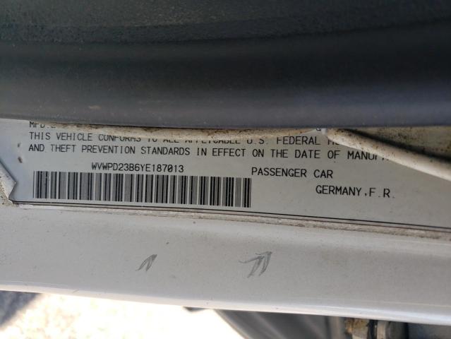 WVWPD23B6YE187013 - 2000 VOLKSWAGEN PASSAT GLX Gümüş fotoğraf 12