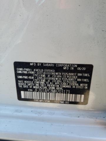 JF2GTAPC8MH203173 - 2021 SUBARU CROSSTREK PREMIUM 白色 照片 13