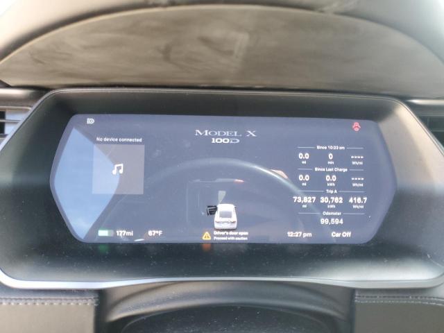 5YJXCAE24KF151420 - 2019 TESLA MODEL X თეთრი ფოტო 9