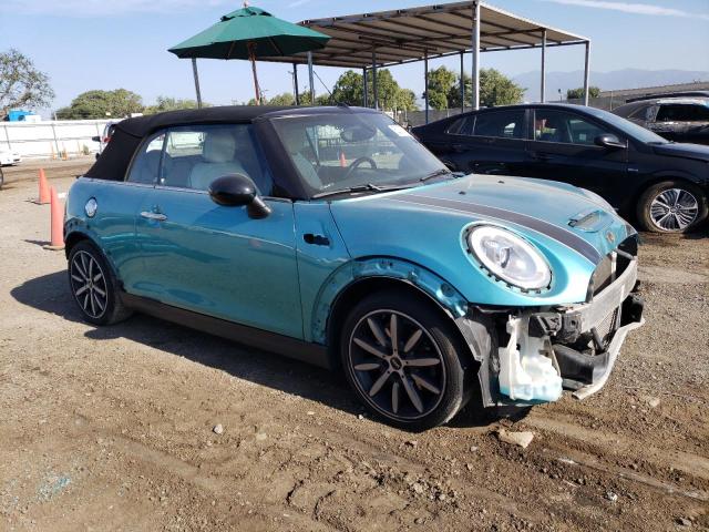 WMWWG9C52J3E38987 - 2018 MINI COOPER S TURQUOISE photo 4