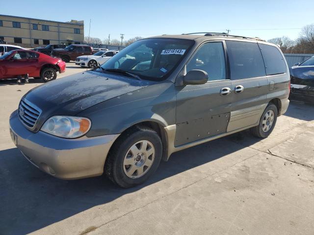 KNDUP131736441651 - 2003 KIA SEDONA EX GREEN photo 1