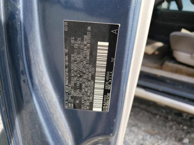 5TBRU34125S450987 - 2005 TOYOTA TUNDRA ACCESS CAB SR5 BLUE photo 12