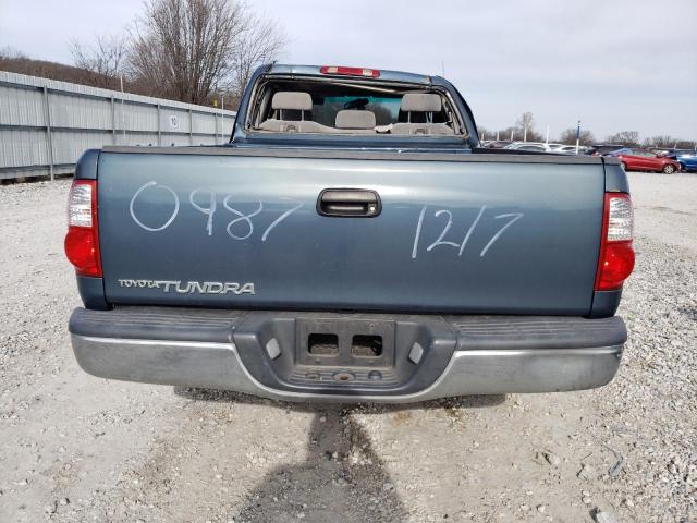 5TBRU34125S450987 - 2005 TOYOTA TUNDRA ACCESS CAB SR5 BLUE photo 6