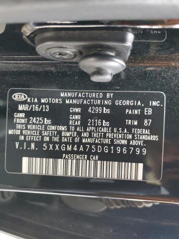 5XXGM4A75DG196799 - 2013 KIA OPTIMA LX შავი ფოტო 12