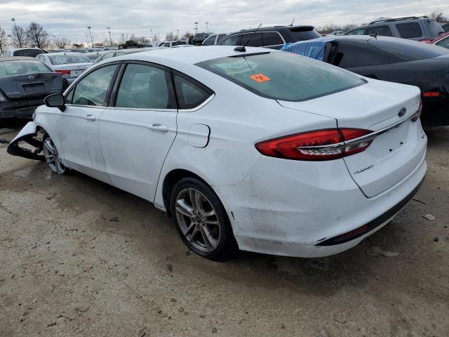 3FA6P0HD7JR277152 - 2018 FORD FUSION SE WHITE photo 2