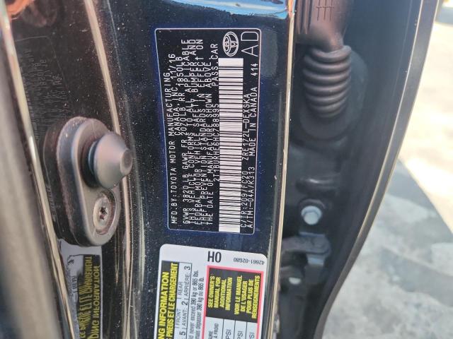 2T1BURHE6HC788995 - 2017 TOYOTA COROLLA L BLACK photo 12