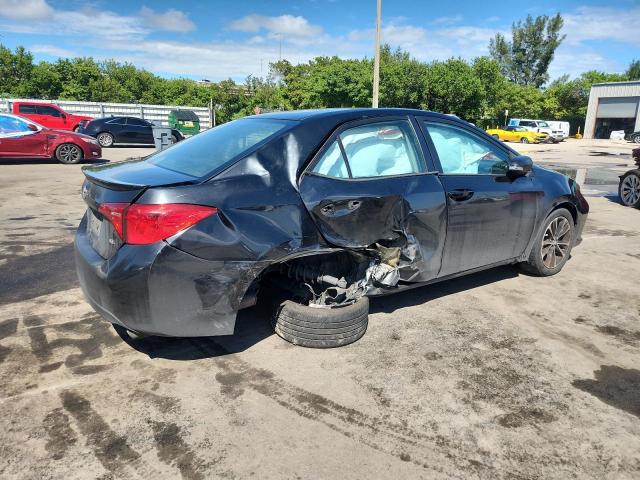 2T1BURHE6HC788995 - 2017 TOYOTA COROLLA L BLACK photo 3