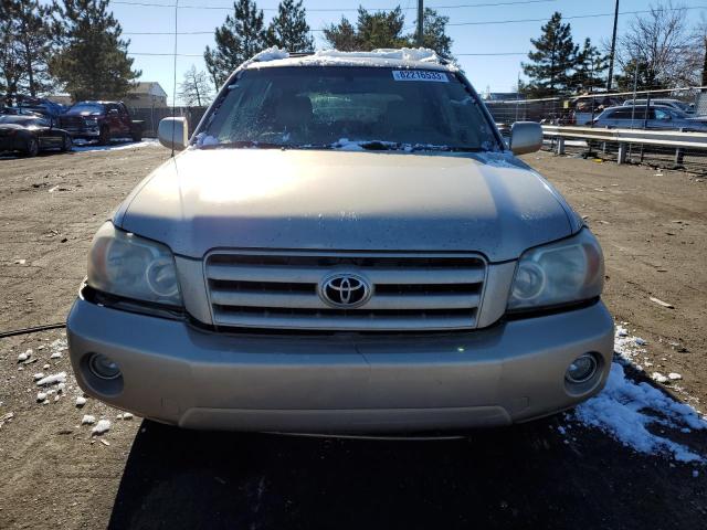 JTEDD21A470156136 - 2007 TOYOTA HIGHLANDER TAN photo 5