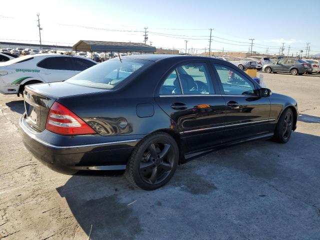 WDBRF52H36A853564 - 2006 MERCEDES-BENZ C 230 BLACK photo 3