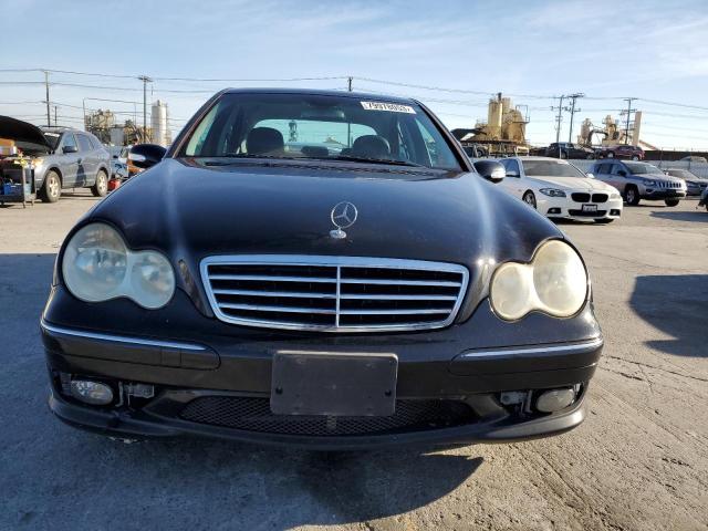 WDBRF52H36A853564 - 2006 MERCEDES-BENZ C 230 BLACK photo 5