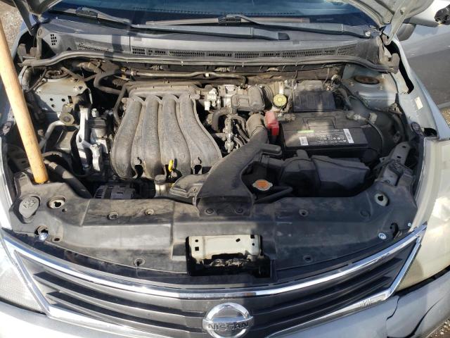 3N1BC1CP8CK217522 - 2012 NISSAN VERSA S SILVER photo 11