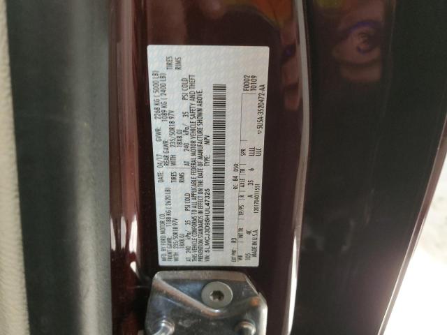 5LMCJ3D95HUL47325 - 2017 LINCOLN MKC RESERVE ბურგუნდია ფოტო 13