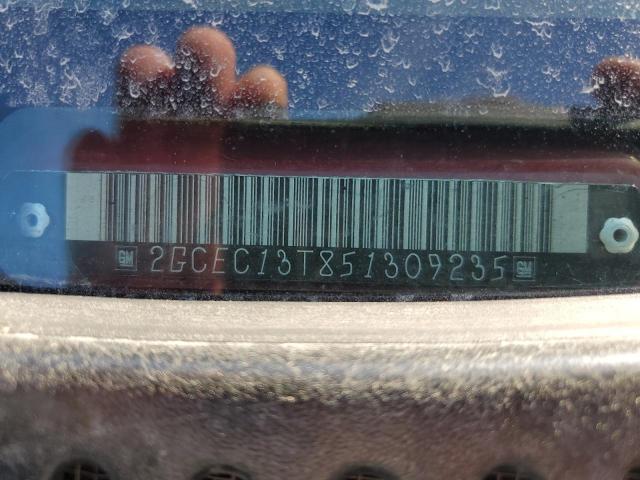 2GCEC13T851309235 - 2005 CHEVROLET SILVERADO C1500 Qırmızı foto 10