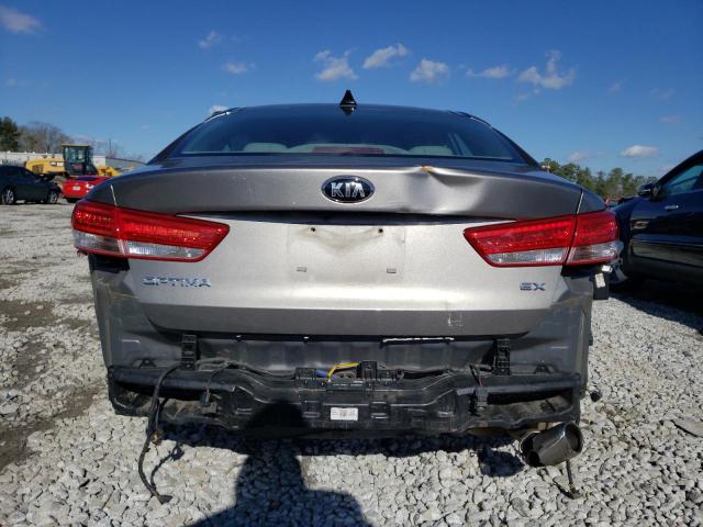 5XXGU4L36JG248141 - 2018 KIA OPTIMA EX SILVER photo 6