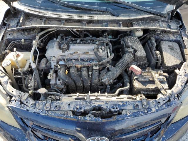 5YFBU4EE2DP104610 - 2013 TOYOTA COROLLA BASE Azul foto 11