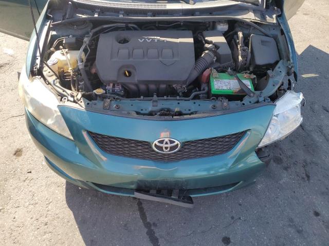 1NXBU4EE2AZ278994 - 2010 TOYOTA COROLLA BASE GREEN photo 11