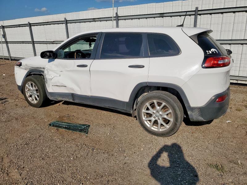 1C4PJLAS2HD219480 - 2017 JEEP CHEROKEE SPORT WHITE photo 2