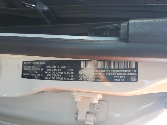 ZACCJBAT2GPD55173 - 2016 JEEP RENEGADE SPORT WHITE photo 14