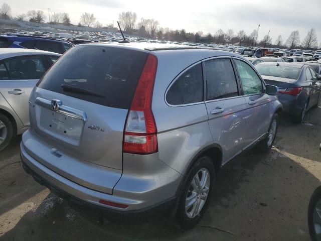 5J6RE4H77AL031290 - 2010 HONDA CR-V EXL SILVER photo 3