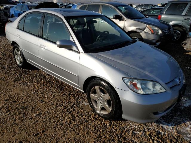 JHMES26755S000151 - 2005 HONDA CIVIC EX SILVER photo 4