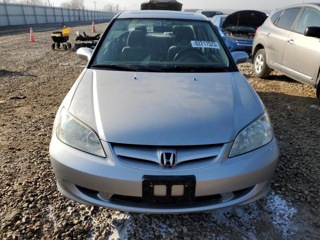 JHMES26755S000151 - 2005 HONDA CIVIC EX SILVER photo 5