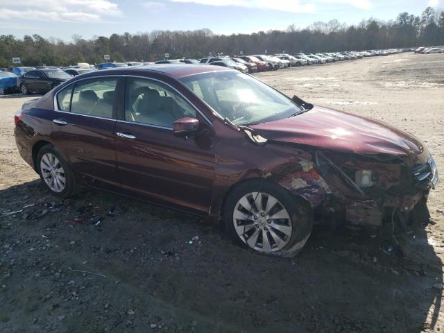 1HGCR2F80DA129451 - 2013 HONDA ACCORD EXL RED photo 4