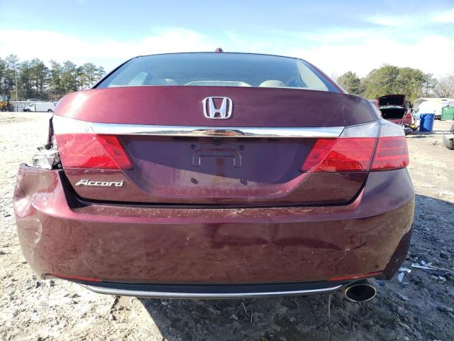 1HGCR2F80DA129451 - 2013 HONDA ACCORD EXL RED photo 6