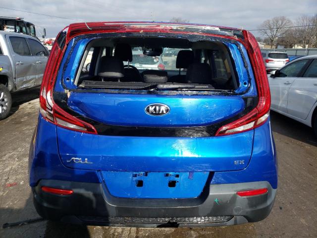 KNDJ33AUXL7016071 - 2020 KIA SOUL EX BLUE photo 6