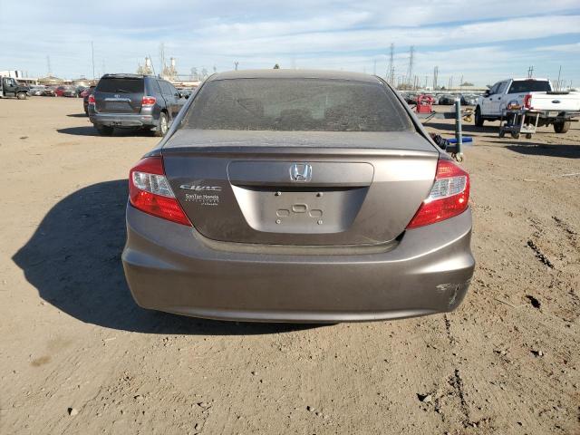 2HGFB2F50CH610727 - 2012 HONDA CIVIC LX GRAY photo 6