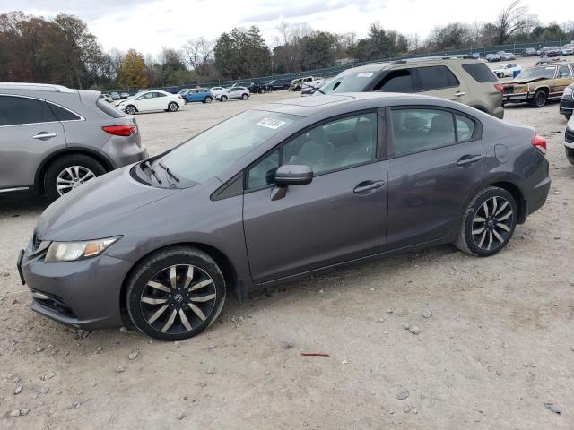 19XFB2F97EE014014 - 2014 HONDA CIVIC EXL ნაცრისფერი ფოტო 1