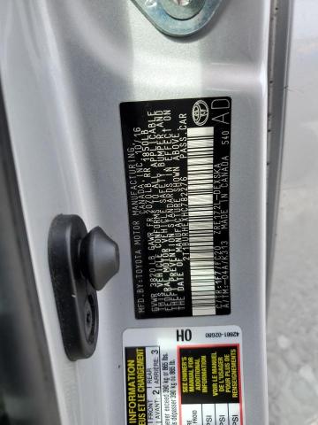 2T1BURHEXHC782276 - 2017 TOYOTA COROLLA L 银色 照片 12