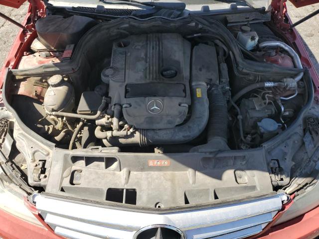 WDDGJ4HB2DG004501 - 2013 MERCEDES-BENZ C 250 RED photo 11