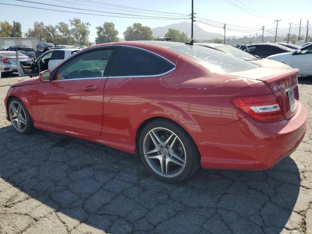 WDDGJ4HB2DG004501 - 2013 MERCEDES-BENZ C 250 RED photo 2