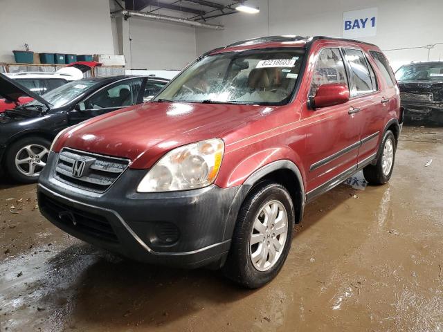 JHLRD78825C047084 - 2005 HONDA CR-V EX BURGUNDY photo 1