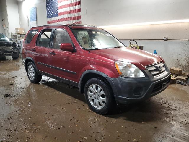 JHLRD78825C047084 - 2005 HONDA CR-V EX BURGUNDY photo 4