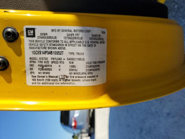 1GCES14P34B109527 - 2004 CHEVROLET SSR 双色 照片 12