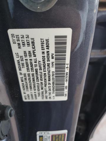 7FARW2H89LE017613 - 2020 HONDA CR-V EXL GRAY photo 13