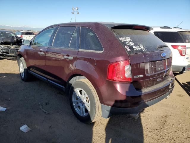 2FMDK3GC4BBB11208 - 2011 FORD EDGE SE BURGUNDY photo 2